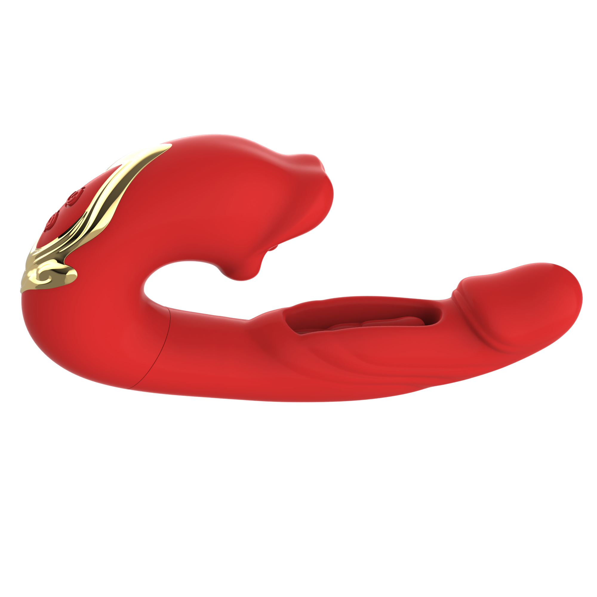 YS038 Half red lip licker